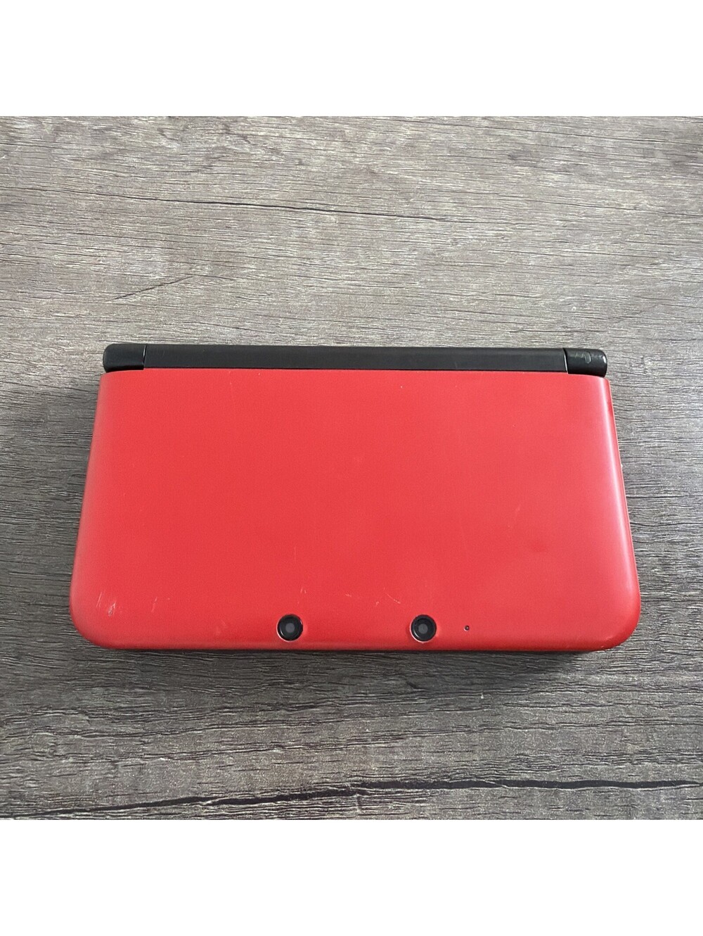 Nintendo 3DS XL Handheld System Red/Black - 4gb SD Card NO CHARGER OR STYLUS